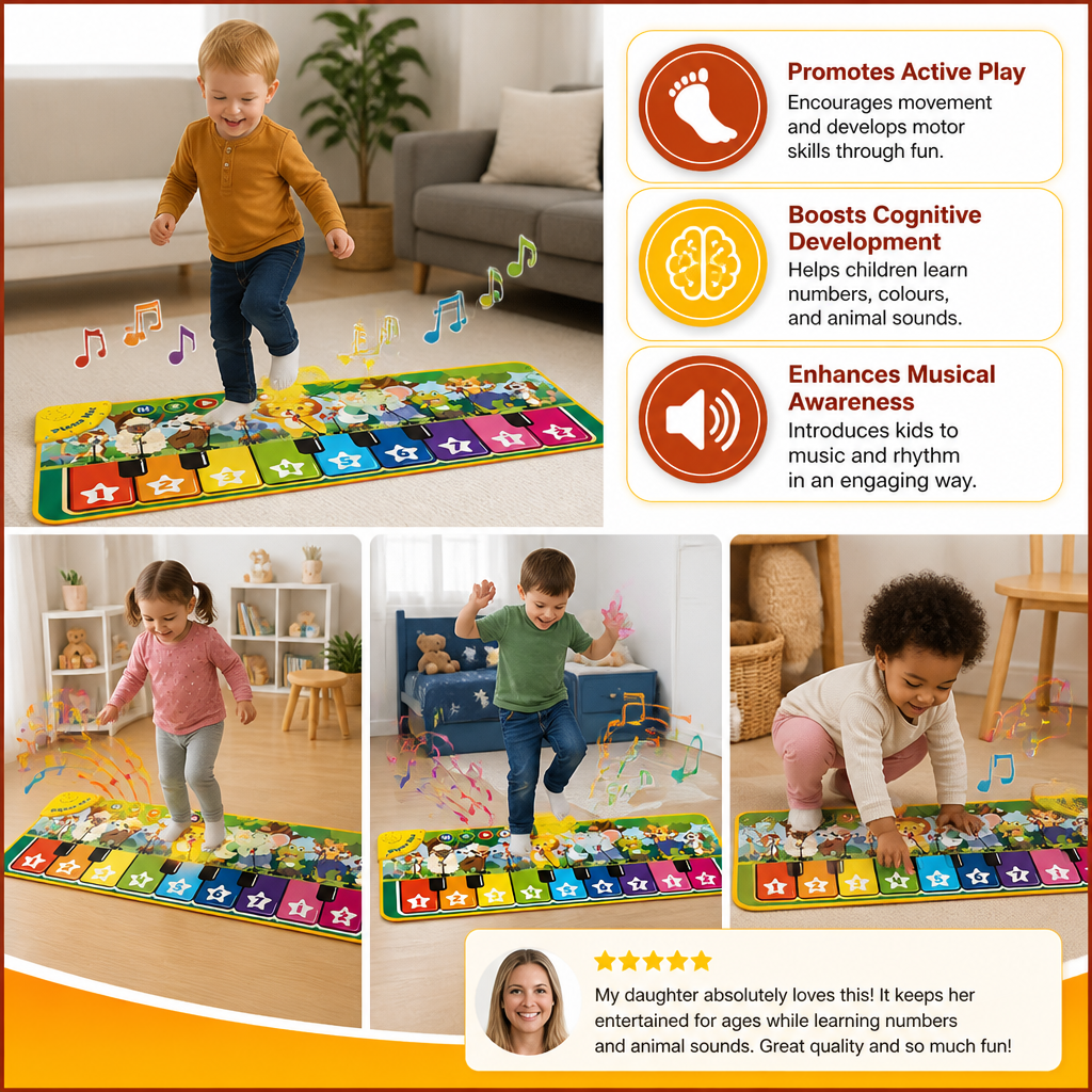 Interactive Musical Piano Play Mat