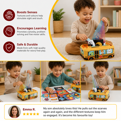 Montessori Magic Tissue Box – Sensory Learning Toy for Babies