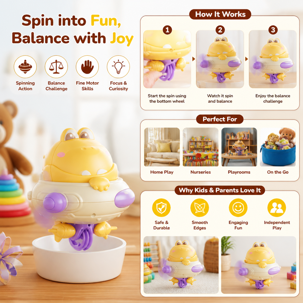 Dino Balance Spinner Toy for Kids