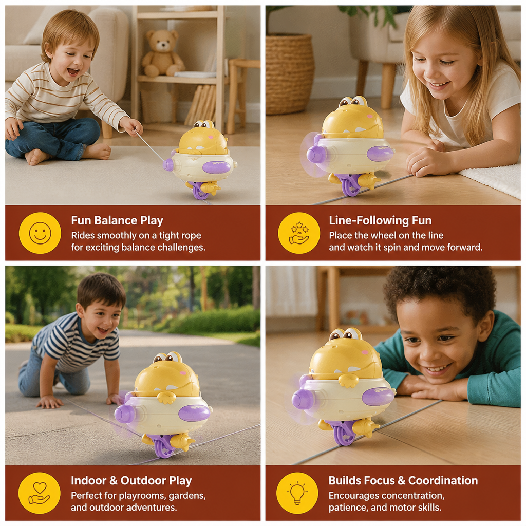 Dino Balance Spinner Toy for Kids