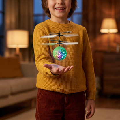 Hand-Controlled Flying LED Ball Drone for Kids