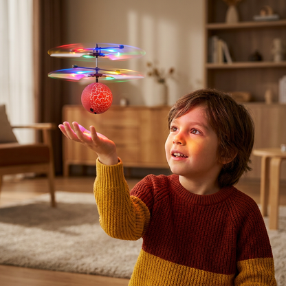 Hand-Controlled Flying LED Ball Drone for Kids