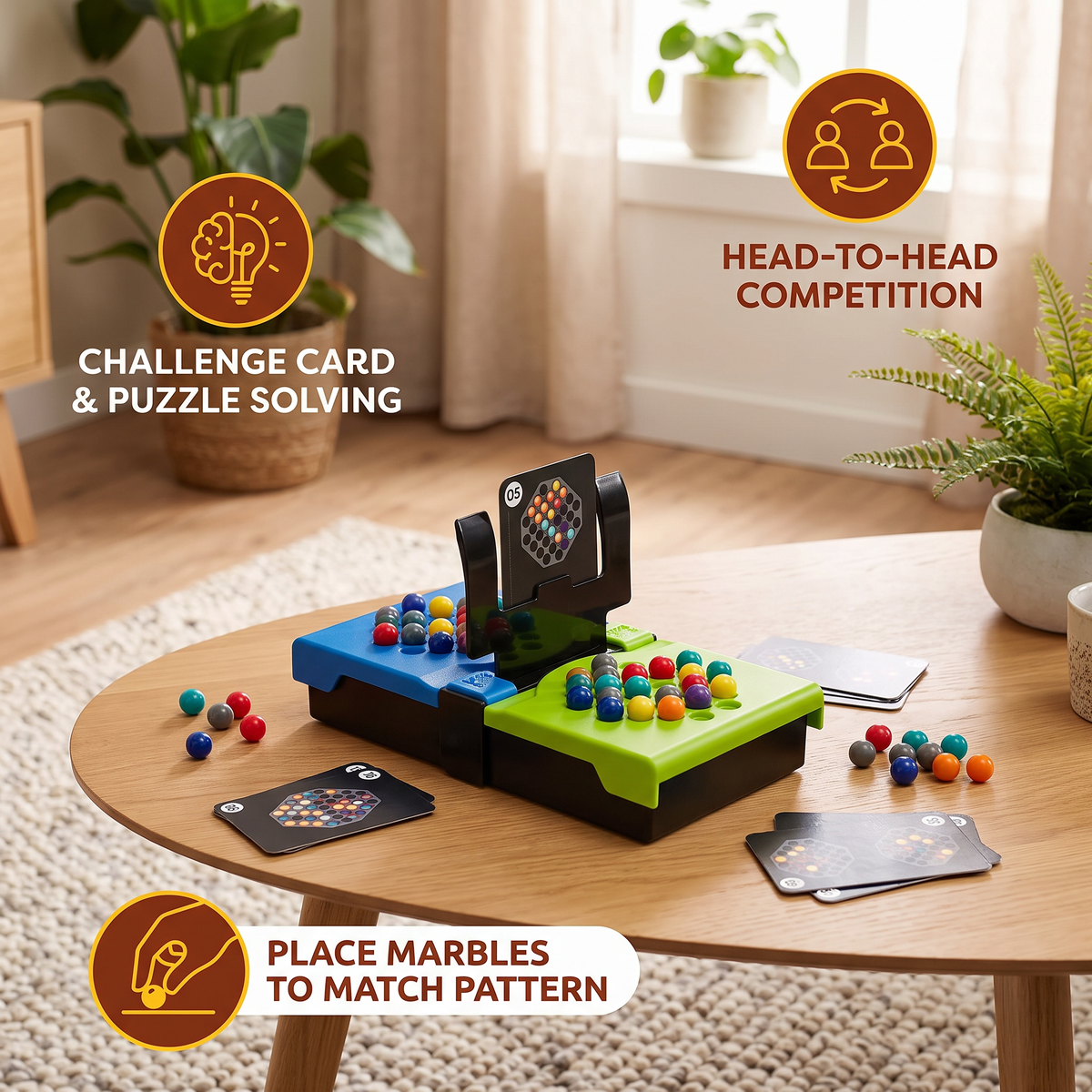 Head-to-Head Logic Puzzle Game – 80 Brain Teaser Challenges