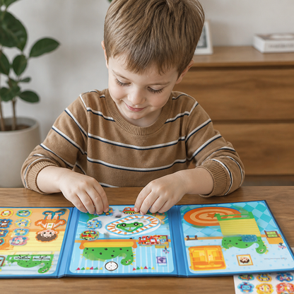 Montessori Magnetic Quiet Book – Creative Dress-Up & Scene Play