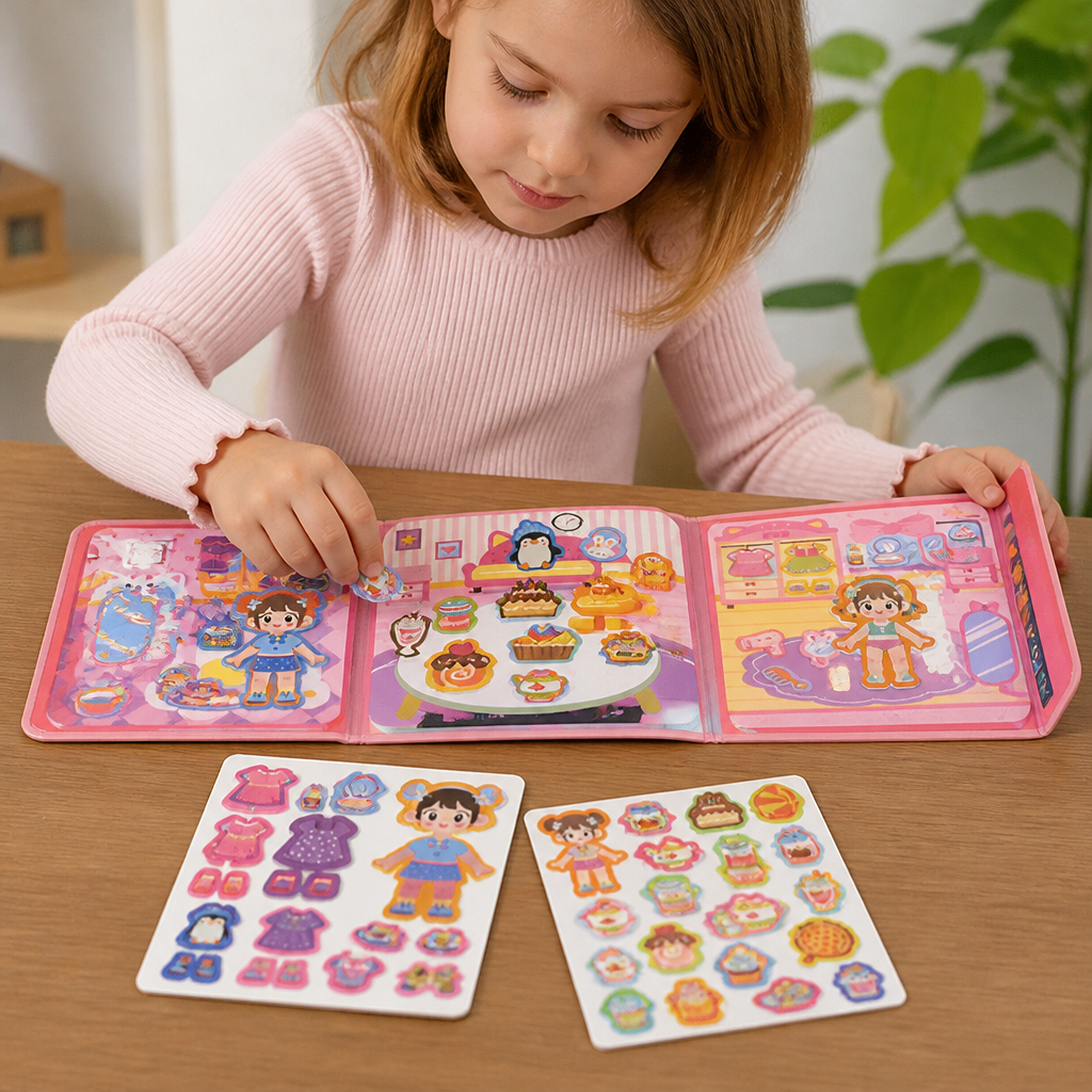 Montessori Magnetic Quiet Book – Creative Dress-Up & Scene Play