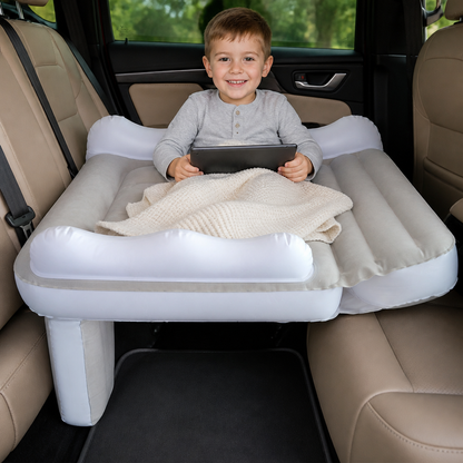 Inflatable Toddler Travel Bed with Seat Extension for Airplanes and Cars