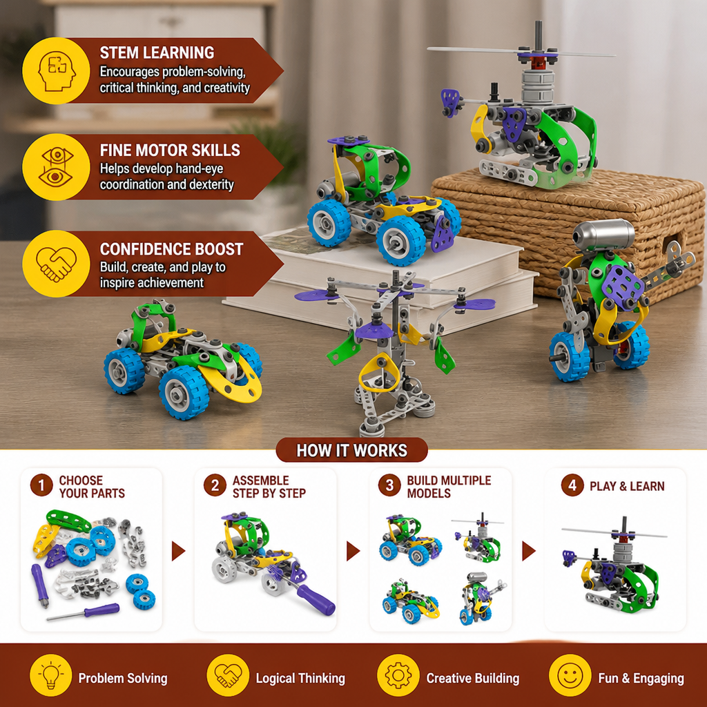 109 Piece STEM Building Set with Screwdriver