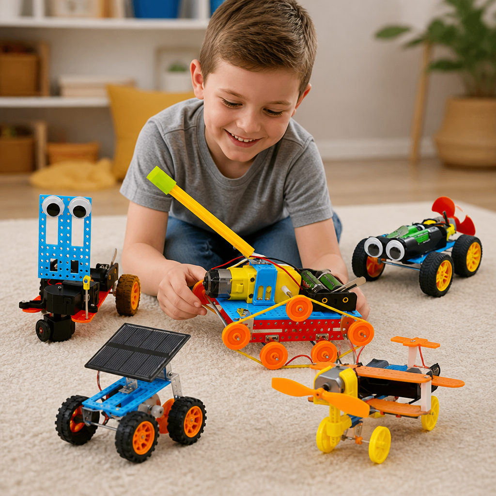 5-in-1 DIY Educational STEM Vehicle Building Kit