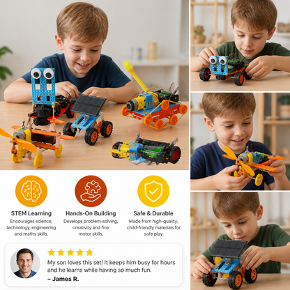 5-in-1 DIY Educational STEM Vehicle Building Kit