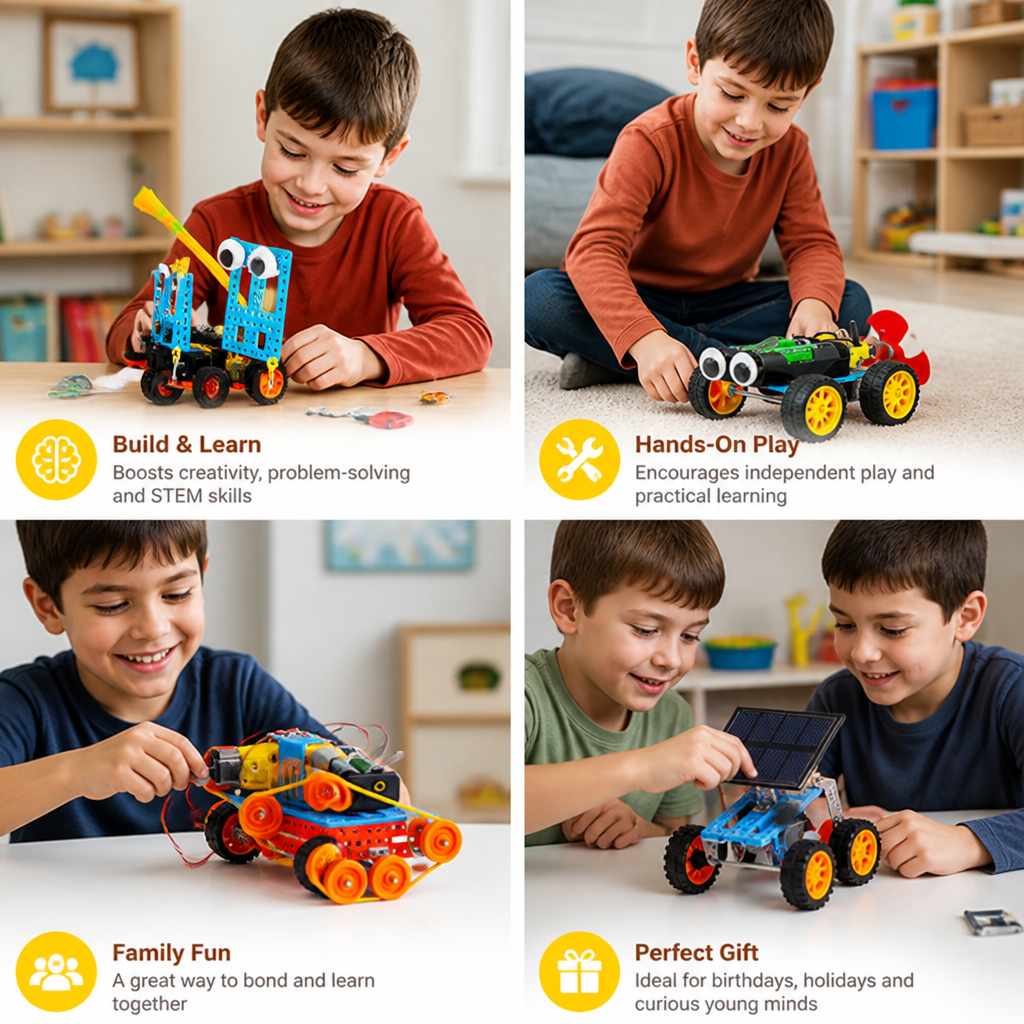 5-in-1 DIY Educational STEM Vehicle Building Kit