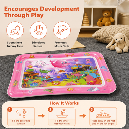 Inflatable Tummy Time Water Play Mat