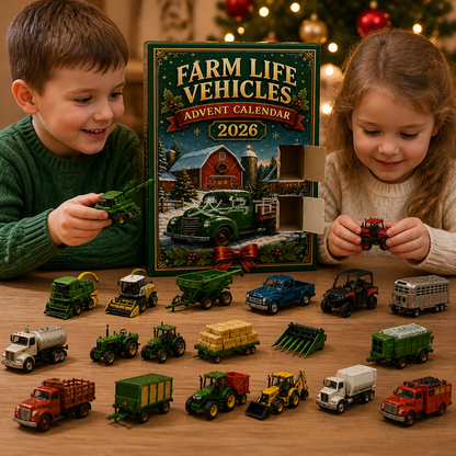 24-Day Farm Vehicles Christmas Advent Calendar