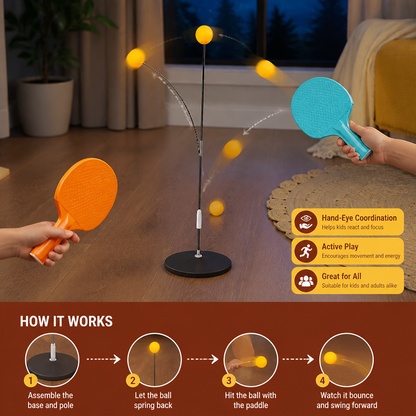 Interactive Light-Up Table Tennis Game for Kids