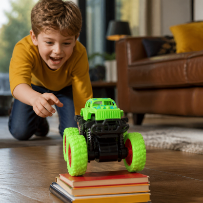 Friction-Powered Monster Truck Stunt Car for Kids