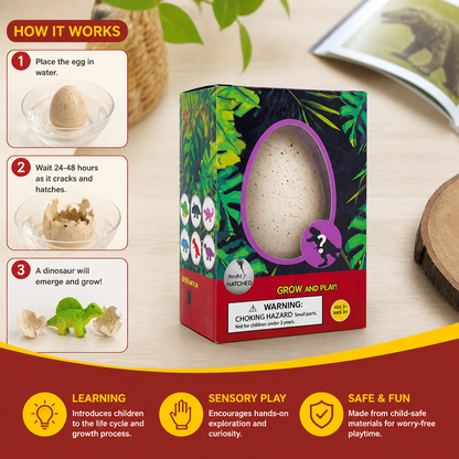 Educational Grow-in-Water Dinosaur Hatching Egg Toy for Kids