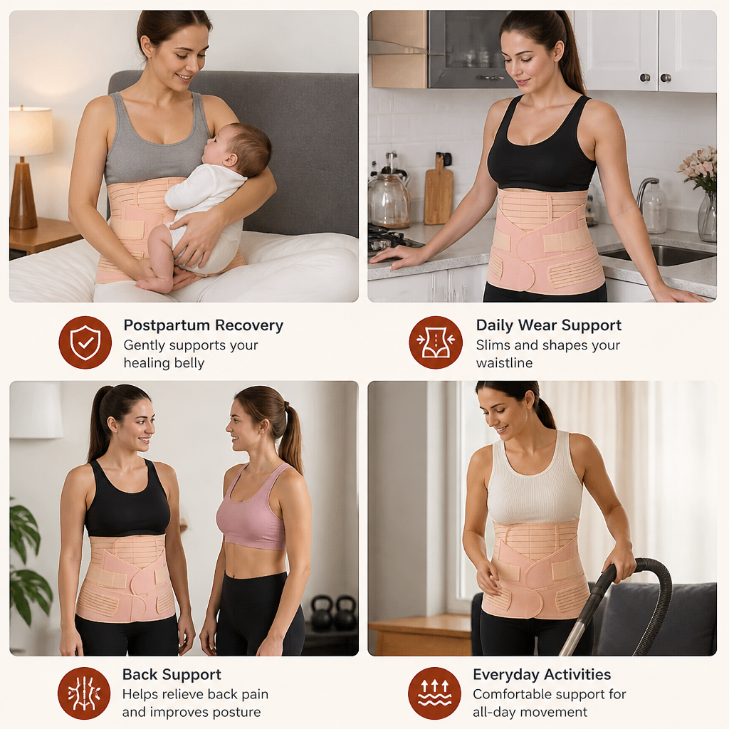 3-in-1 Postpartum Belly Support & Recovery Wrap