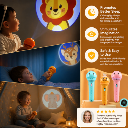 Kids’ Bedtime Story Projection Flashlight