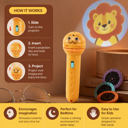 Kids’ Bedtime Story Projection Flashlight