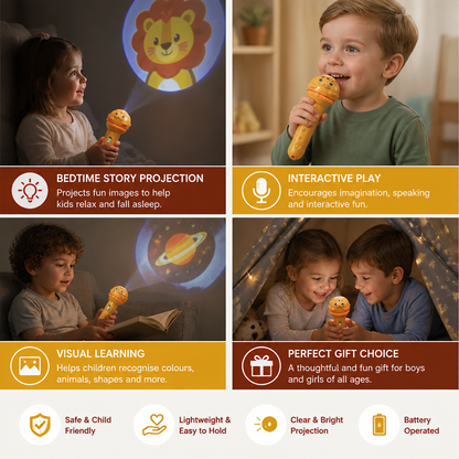 Kids’ Bedtime Story Projection Flashlight