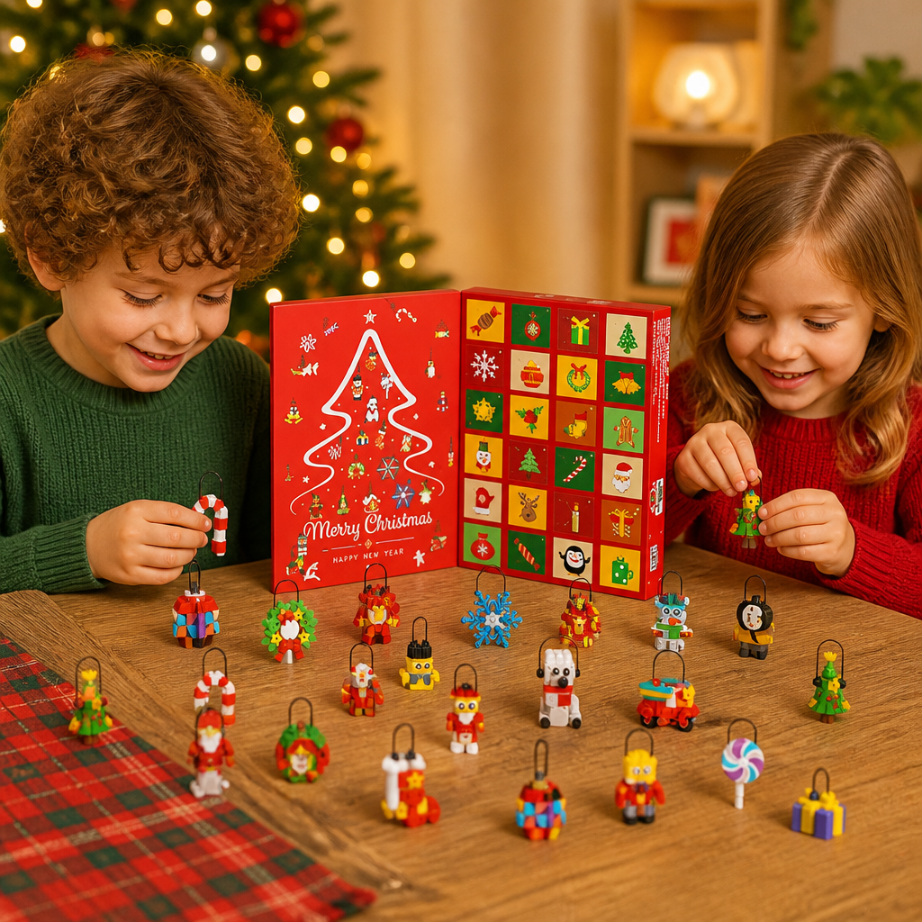 Christmas Ornament Building Blocks Advent Calendar
