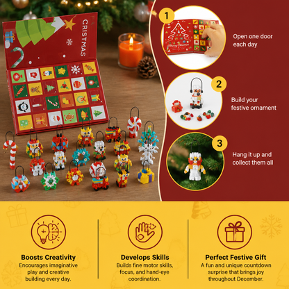 Christmas Ornament Building Blocks Advent Calendar