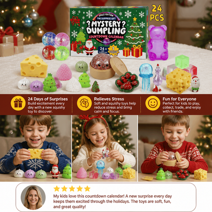Christmas Squishy Advent Calendar for Kids
