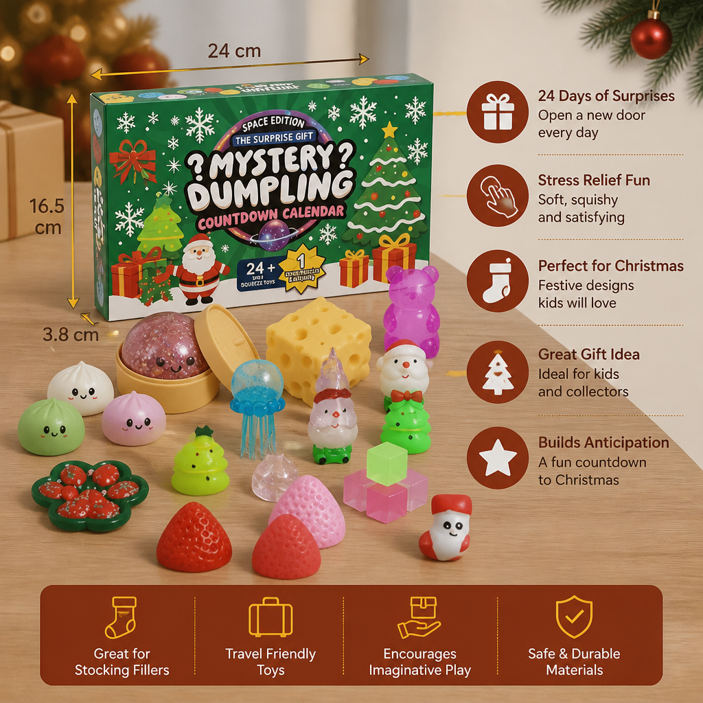 Christmas Squishy Advent Calendar for Kids