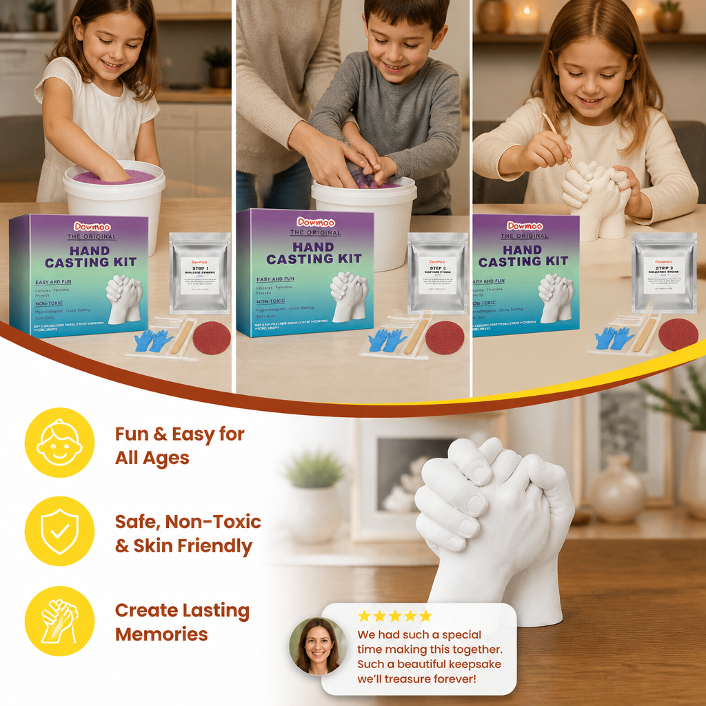 3D Hand Casting Kit for Families & Couples – Family Keepsake Set