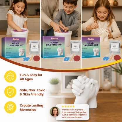 3D Hand Casting Kit for Families & Couples – Family Keepsake Set