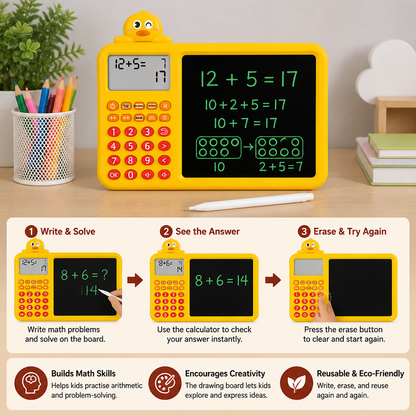 Interactive Math Drawing & Erase Learning Set for Kids