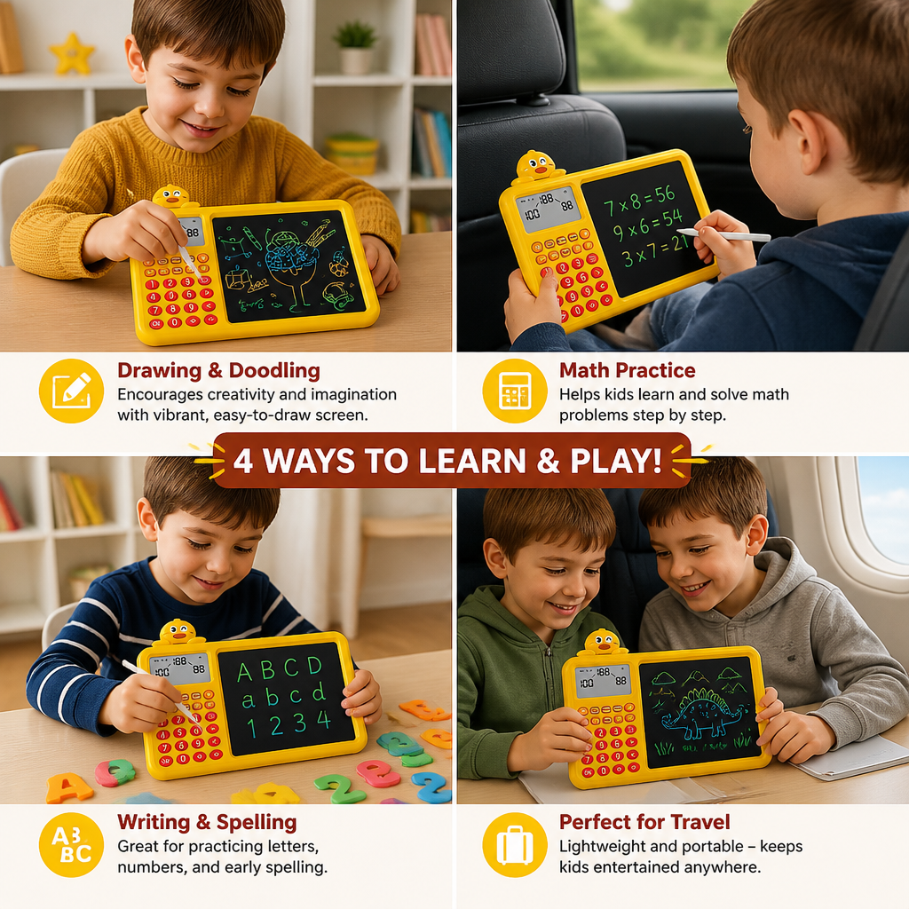 Interactive Math Drawing & Erase Learning Set for Kids