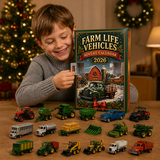 24-Day Farm Vehicles Christmas Advent Calendar