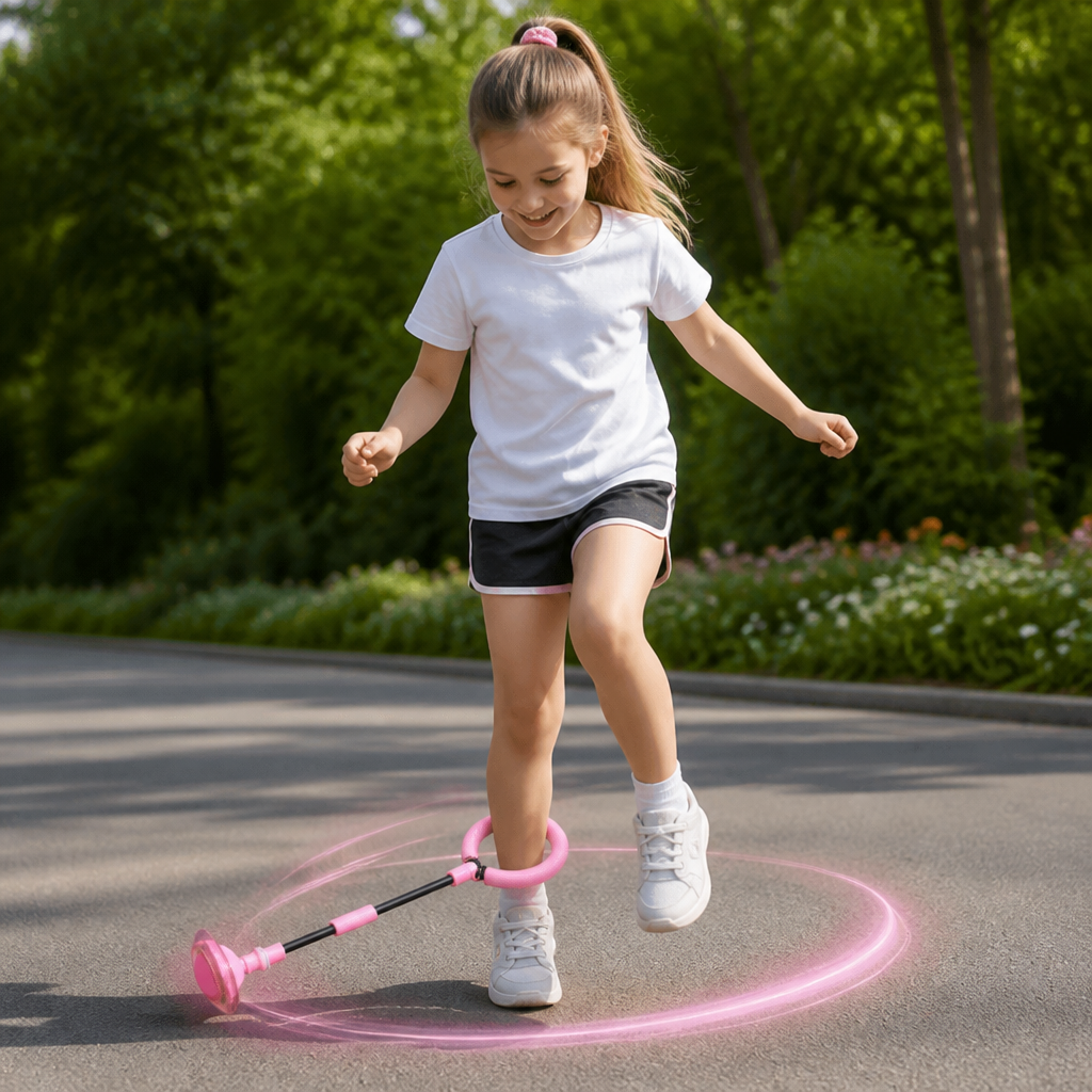 3-in-1 LED Skip Ball with Jump Counter & Timer for Kids