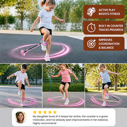 3-in-1 LED Skip Ball with Jump Counter & Timer for Kids