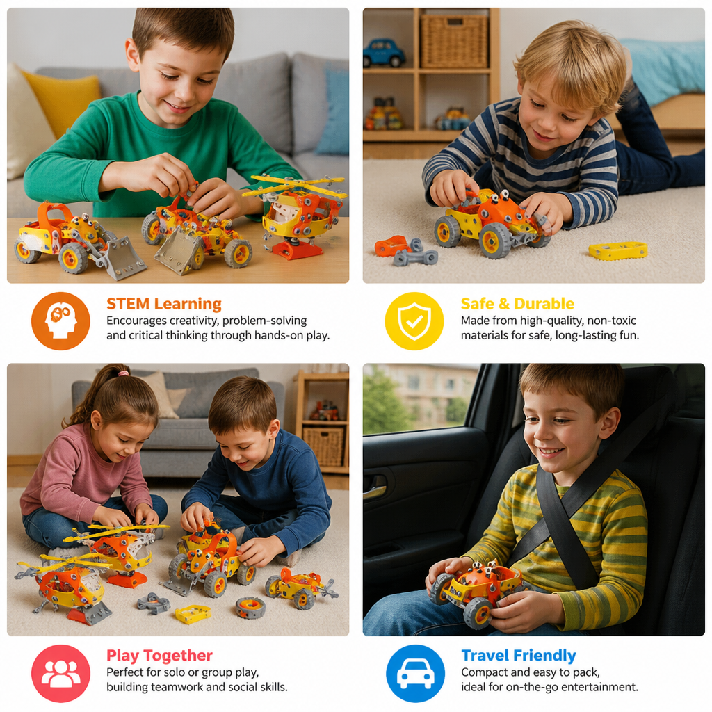 STEM Flexible Screw & Nut Building Blocks Set