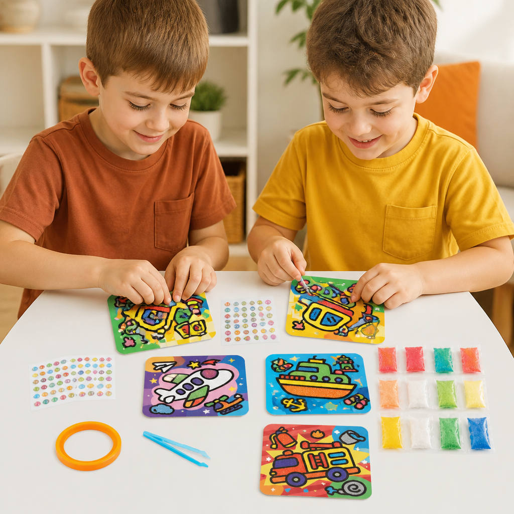 DIY Clay Sticker Art & Craft Kit for Kids