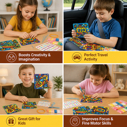 DIY Clay Sticker Art & Craft Kit for Kids