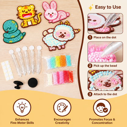 DIY Dot Bead Sticker Art Kit for Kids