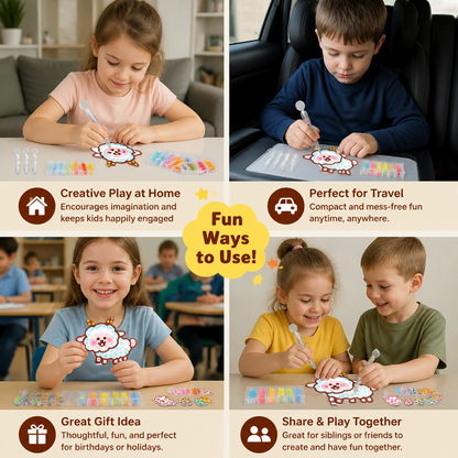 DIY Dot Bead Sticker Art Kit for Kids