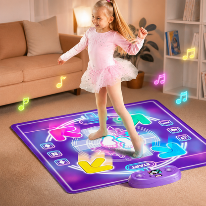Interactive Musical Dance Mat with LED Lights for Kids