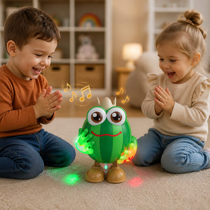 Dancing Watermelon Head-Up Tummy Time Toy with Lights & Music
