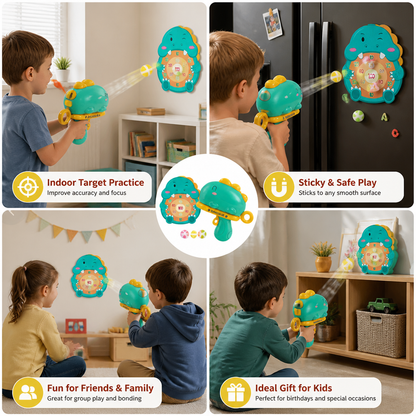 Dinosaur Sticky Ball Shooter – Target Shooting Game for Kids