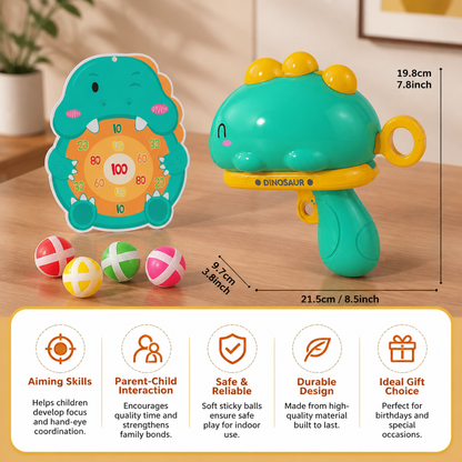 Dinosaur Sticky Ball Shooter – Target Shooting Game for Kids