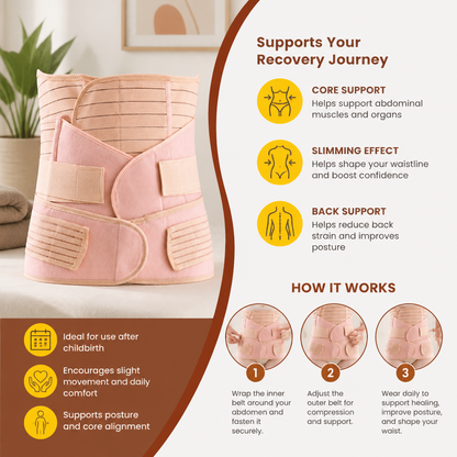 3-in-1 Postpartum Belly Support & Recovery Wrap