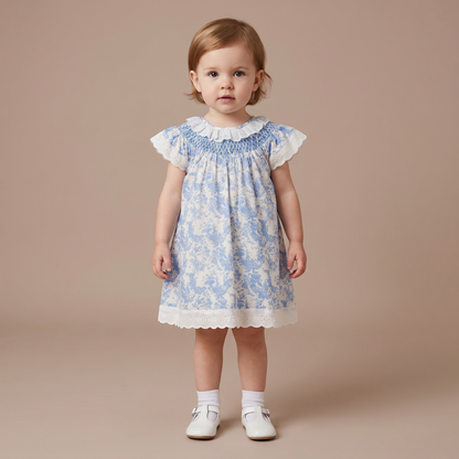 Timeless Blue Toile Dress