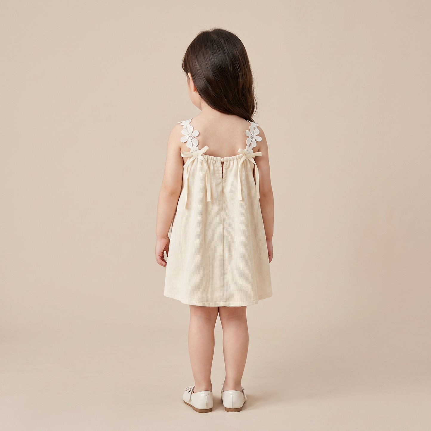 Delicate Blossom Linen Dress