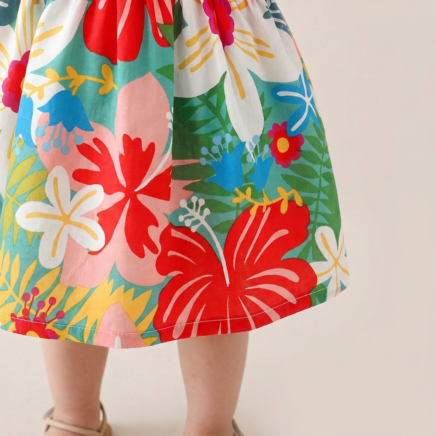 Tropical Bloom Dress Set & Hat