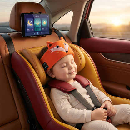 2-in-1 Sleep Headband with Bluetooth Speakers – Soft Wireless Headband for Travel & Sleep