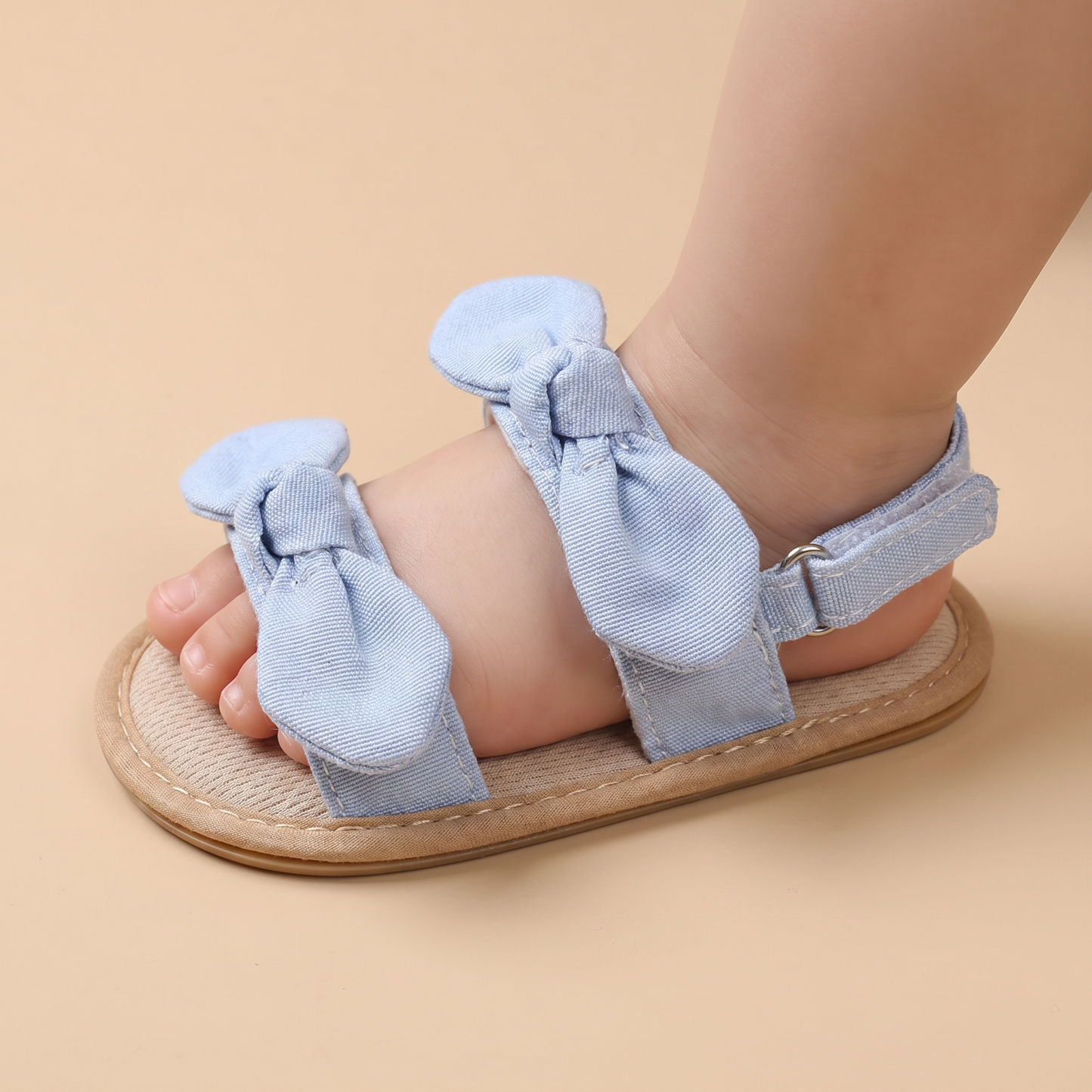 Bunny Ear Bow Sandals Blue