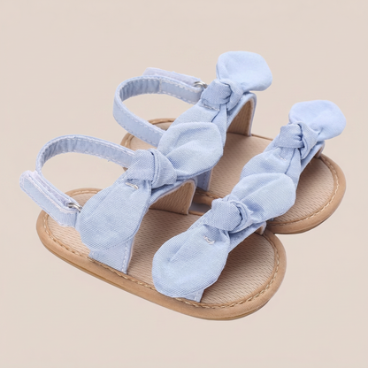 Bunny Ear Bow Sandals Blue